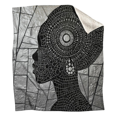 Couvertures silhouette femme mosaïque
