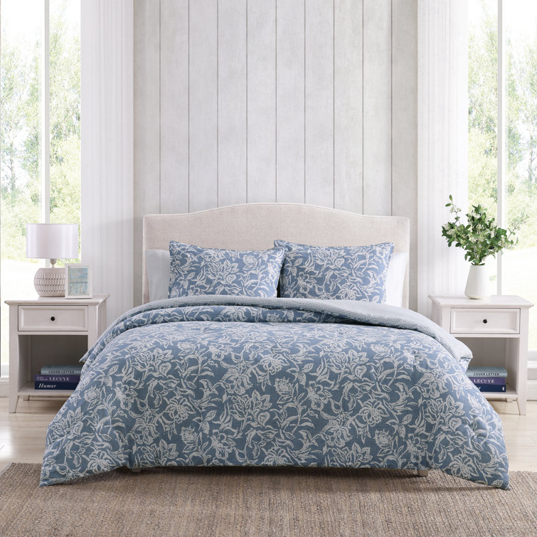 Nautica Tortola Cotton Reversible Blue Comforter Set