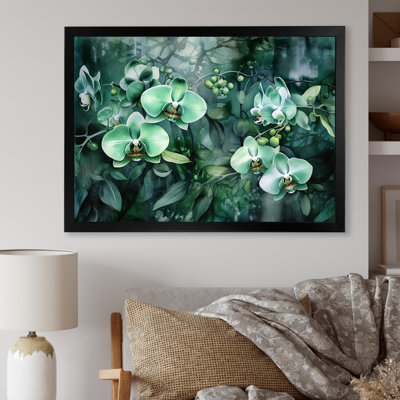 «Fantasy Green Orchid Dreamscapes II», reproduction sur toile