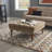 Inwood Square Cocktail Ottoman with Wheels-728329256