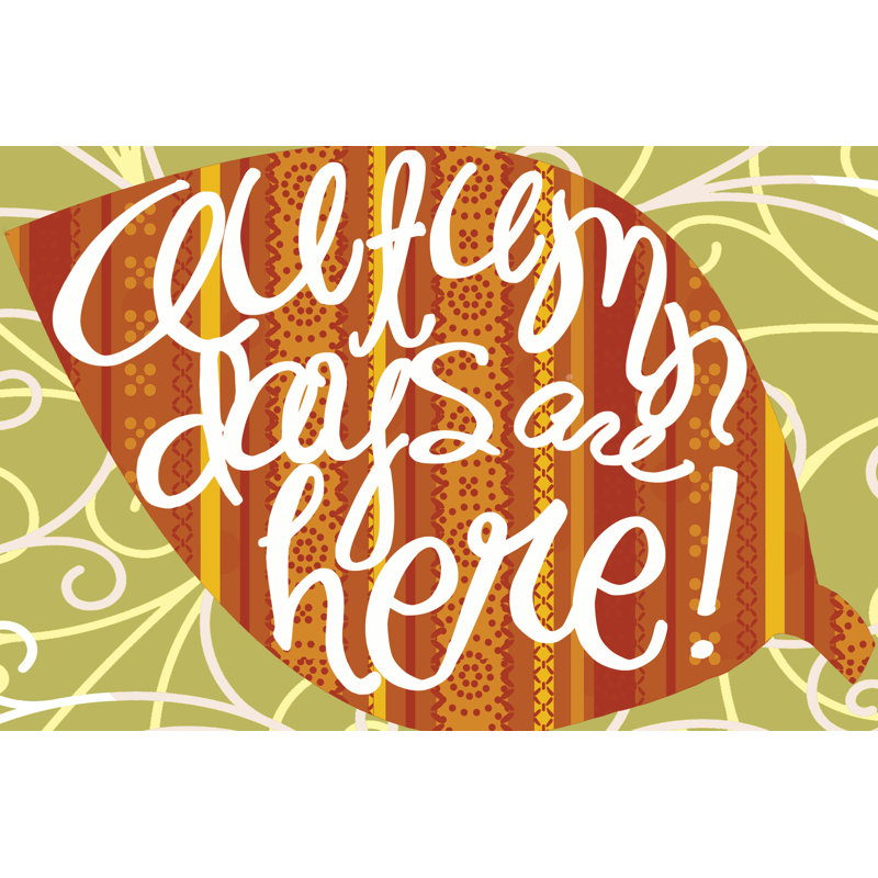 Autumn Days Center - Wrapped Canvas Print, 51cm H x 76cm W x 3.8cm D