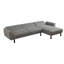 Canapé-lit modulaire en forme de L 2 pièces 113 po 113 po-882336681