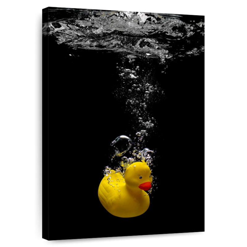 Underwater rubber duck Aletra, H 24 po x l 16 po