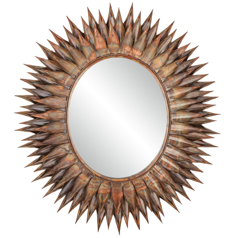 Miroir décoratif à pointe éclectique Heidrick