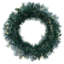 Couronne de pin artificielle givrée pré-éclairée avec 150 embouts réalistes en PVC givré et 50 mini-lumières blanc chaud Dura-Lit®-1354946646
