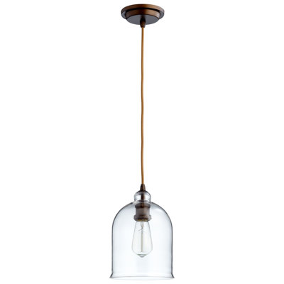 Luminaire suspendu en forme de cloche à 1 lumière Celia