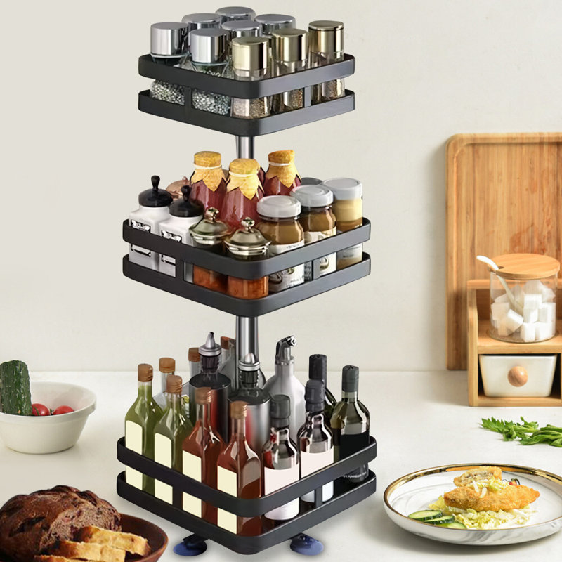 Étagère à épices 2 étages et 3 étages Lazy Susan, 2