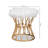 Michyla Faux Leather Ottoman