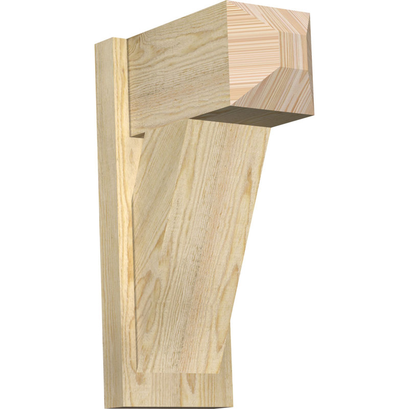 Artisan traditionnel en bois rustique, Sapin Douglas de 8 po (sciage brut), P 14 po x H 22 po