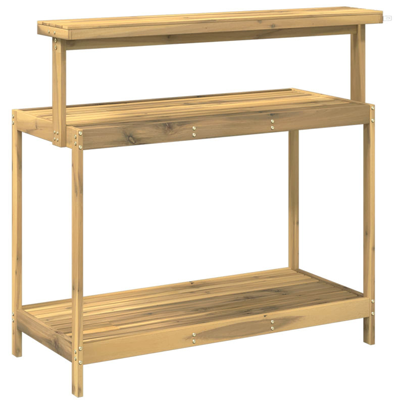 Solid Wood Potting Bench, 111.5cm W, Natural