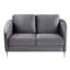 Ensemble de salon luxueux en velours gris avec chaises et ressorts avec fonction d'inclinaison