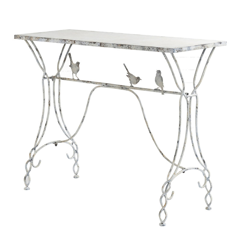 43X16.5X34" Whimsical Bird Perch Console Table