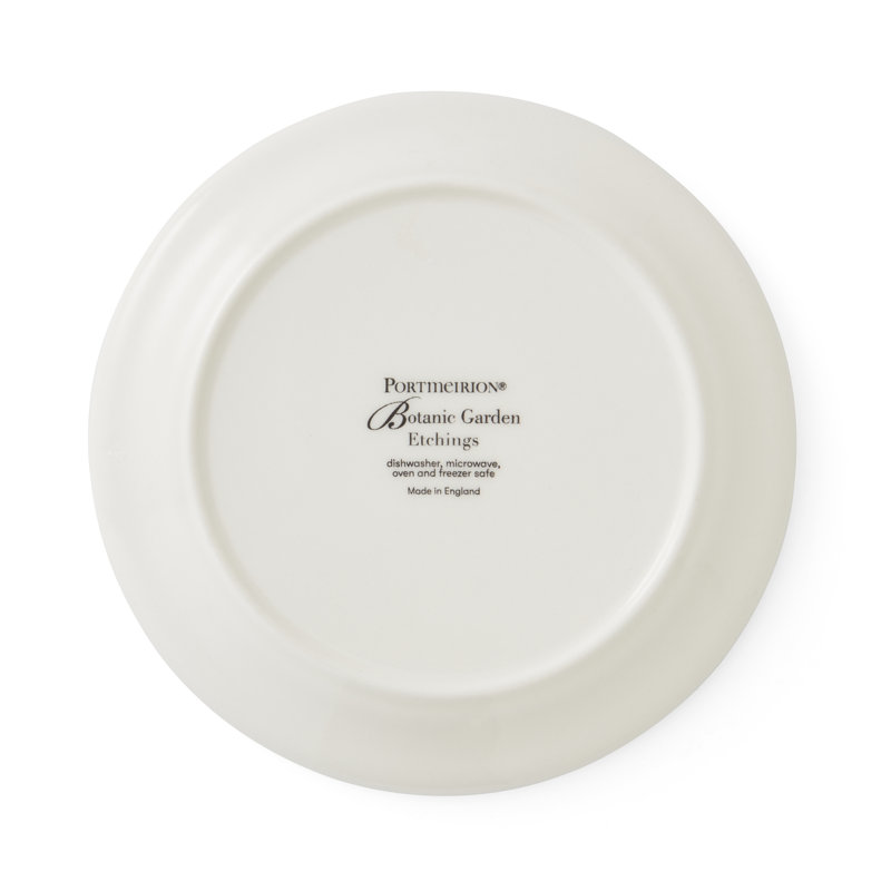 Botanic Garden Etchings Set Of 6 Bread Plates