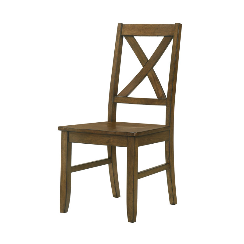 Chaise en bois massif Oaklyn, Brun