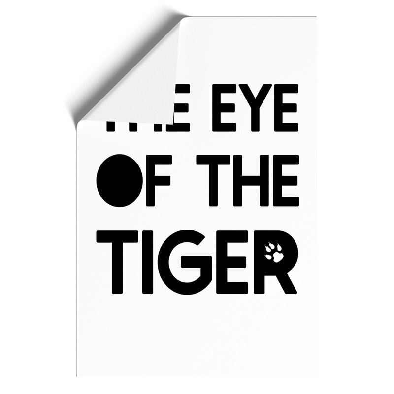 Eye of the Tiger - Frameless Print, 42cm H x 30cm W x 0.1cm D