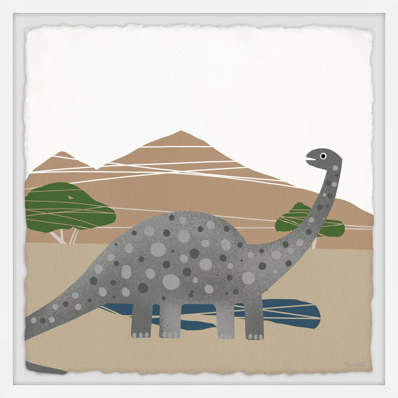 Bradaur Hills Sauropods, reproduction encadrée, H 18 po x l 18 po x P 1,5 po