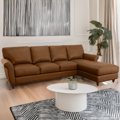 Cherish Genuine Leather Sectional