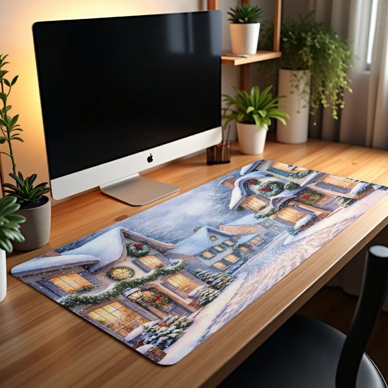 Polyester Desk Pad, 14.4x12.1