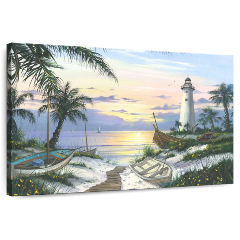 Gillard Lighthouse Landing Final, 30" H x 45" W