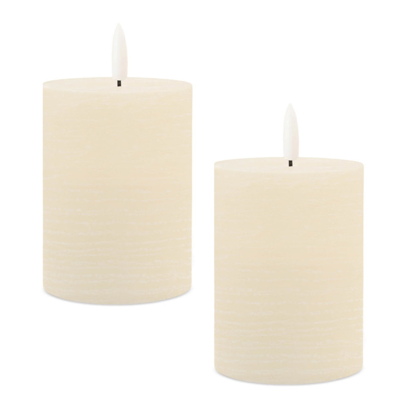 Bougie pilier ivoire FIA Wick, Pilier 4 po x 3 po