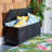 Birch Lane™ Odette 47.2'' W 50 Gallons Solid Wood Eucalyptus Deck Box with Wheels-66289275