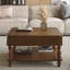 Table basse à plateau relevable cannelé 31,5 pouces avec rangement ouvert et caché-1183023067