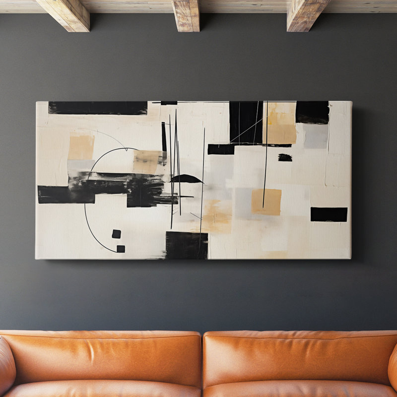 Abstract Series 4 #V-Gallery Wrapped Canvas, 16" H x 32" W