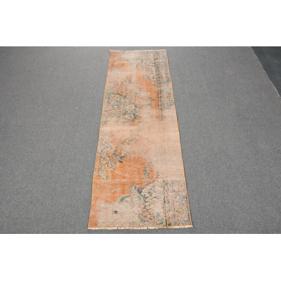 Tapis de couloir turc authentique authentique dans les tons de terre pour les couloirs et les espaces étroits