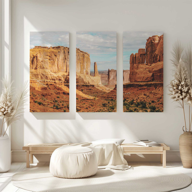 Canyon Giants | Impression sur toile 3 panneaux, H 36 po x l 54 po