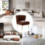 Chaise d'appoint d'appoint en velours capitonné Leona-1782845385