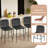 Modern PU Double Cushion Bar Stools With Metal Frames(Set of 8)-112232738
