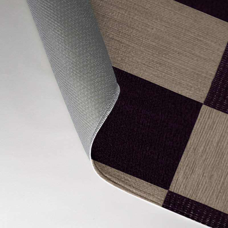 Tapis d'intérieur et d'extérieur à carreaux gris, Rectangle 9 pi x 12 pi