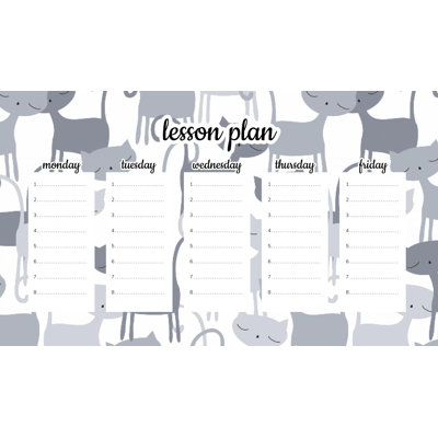 Magnetic Lesson Plan Gray Cats