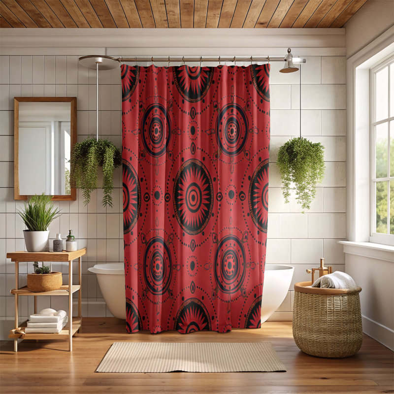 Boho Elements - Premium Shower Curtain, 74"H x 71"W