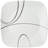Dinner Plates Set, Triple Layer Glass And Chip Resistant, Lightweight Square 10-1/2-Inch Plates, (Simple Lines/ 6-Piece)