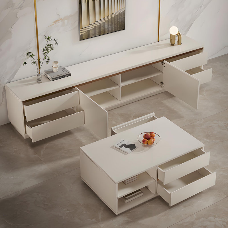 Ensemble de table basse et meuble télé Modern Minimalist