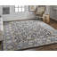 Azalea Wool Oriental Area Rug in Taupe/Blue/Ivory-1461566170