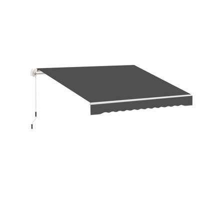 Retractable Awning Fabric Replacement Outdoor Sunshade Canopy Awning Cover, UV Protection