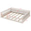 Upholstered Platform Bed With Guardrail And Pillow-231720929
