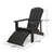 HUNTER FLODING ADIRONDACK CHAIR WITH HIDEAWAY OTTOMAN