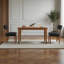 Chaise d'appoint rembourrée en bois massif-793518164