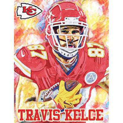NFL-PA KANSAS CITY CHIEFS TRAVIS KELCE 87 PEINTURE EN PEINTURE