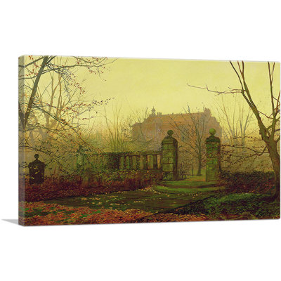 «Autumn Morning» par John Atkinson Grimshaw - peinture sur toile tendue