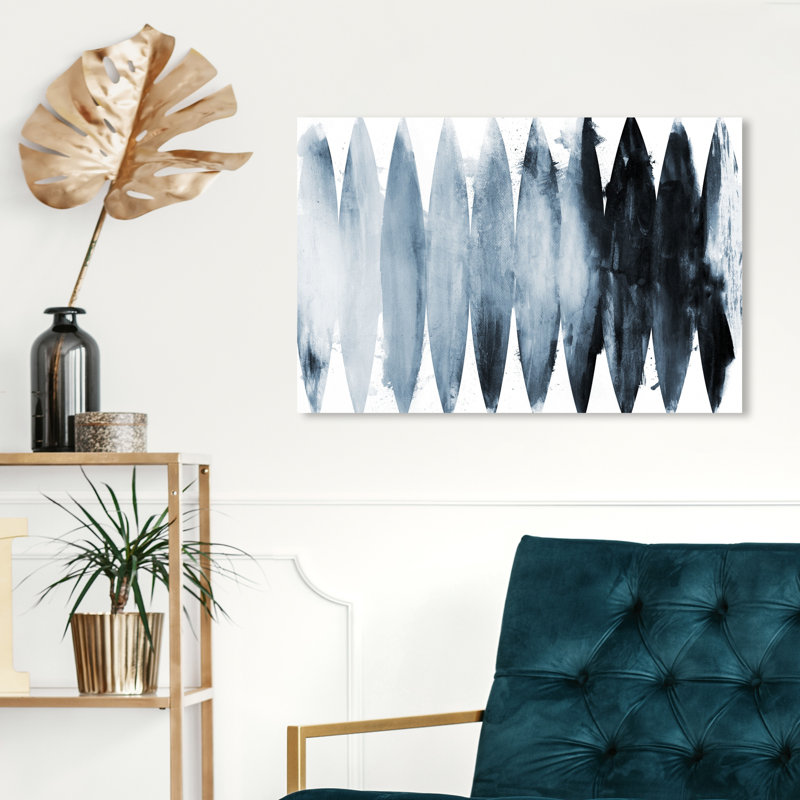 «Abstract Paradise Found Mute», reproduction d'art sur toile, H 36 po x l 54 po x P 1,5 po, Toile tendue