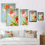 «Vintage Red Tulip», reproduction d'art sur toile encadrée-1809844882-1809844890