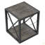 Table de chevet moderne 1 pièce pour chambre à coucher et salon, panneau de fibres à densité moyenne en verre trempé, table d'appoint de style industriel-494803877