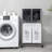 2 Tier Laundry Basket, 4 Removable Bags, Four Wheels, Strong Aluminum Frame, Separate And Dark Heaps Piles