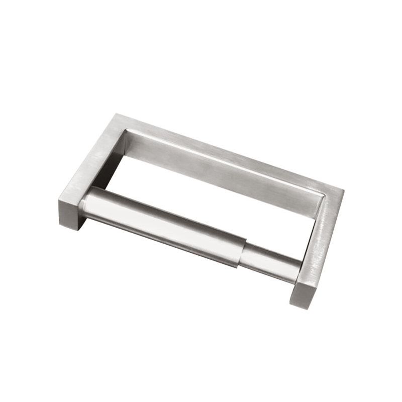 Quadro Wall Mount Toilet Paper Holder, Polished Stainless Steel