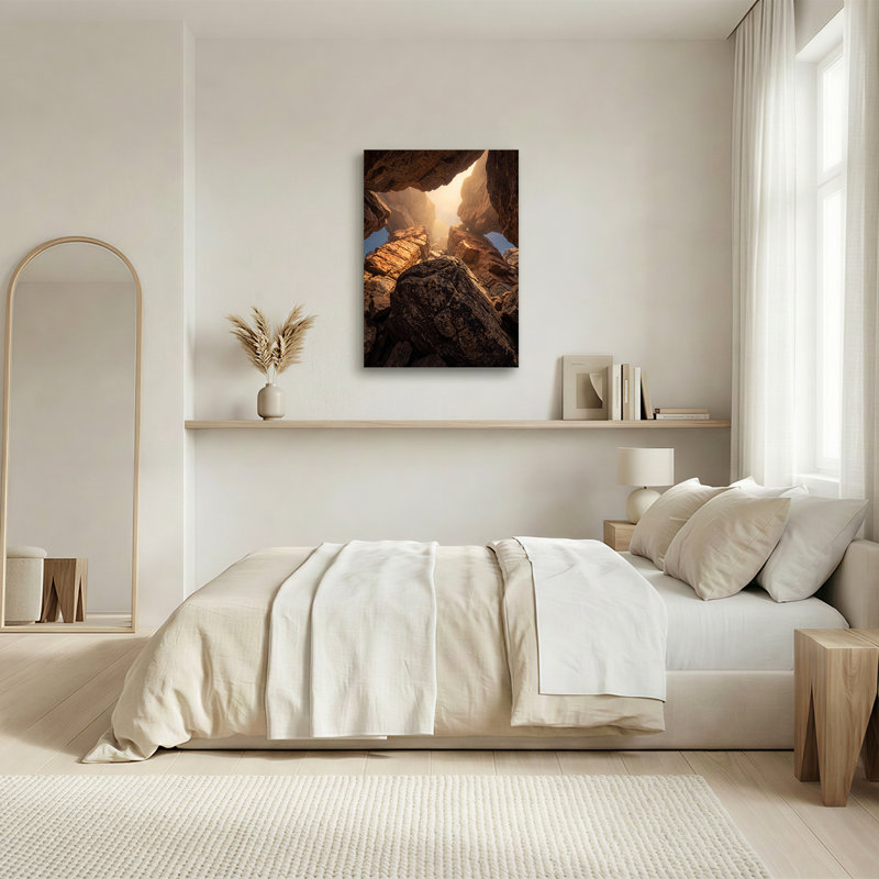 «Golden Canyon Rock Formation», art mural sur toile, H 18 po x l 12 po