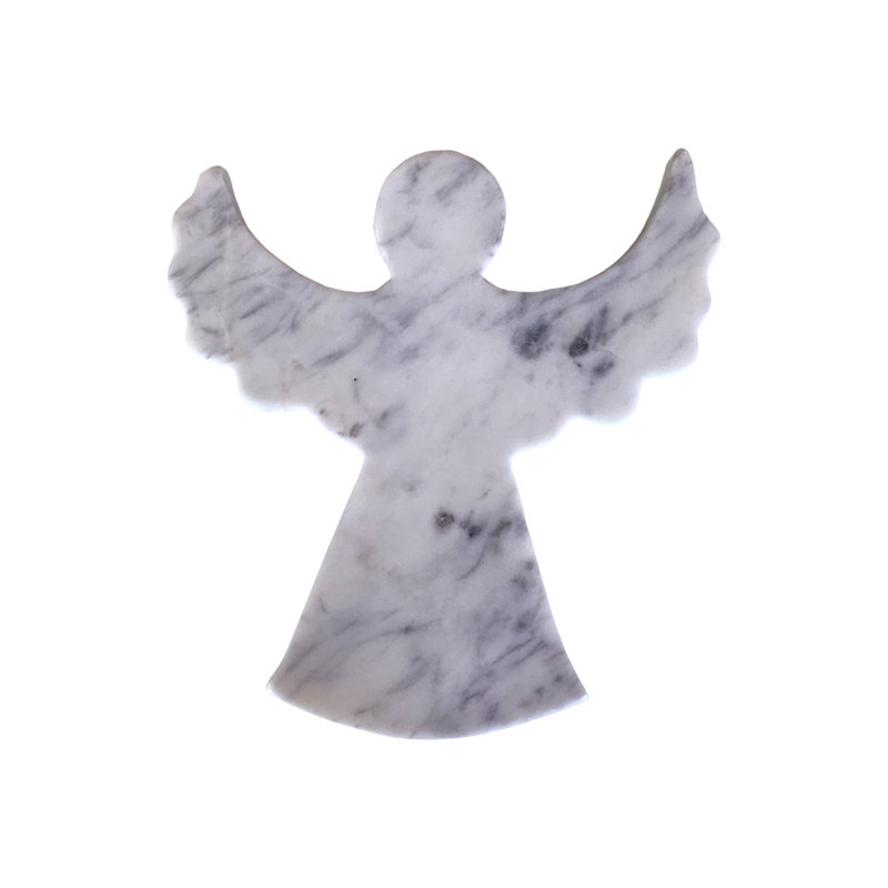 Marbre ange de la paix blanc